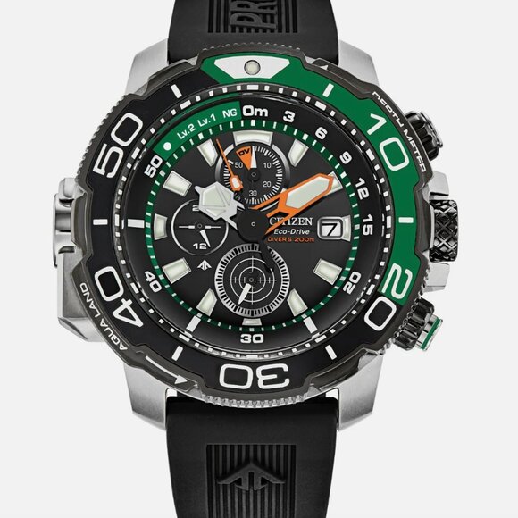 Promaster Green Accent Citizen 46mm Men's Watch - Picture 1 of 3